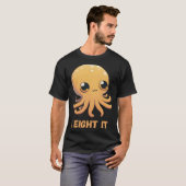 Ik acht het octopus inktvis koraal tentakels Calam T-shirt (Voorkant volledig)