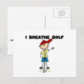 Ik Adem Golf Briefkaart (Voorkant / Achterkant)