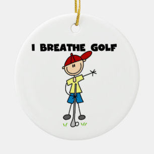 Ik adem golf keramisch ornament