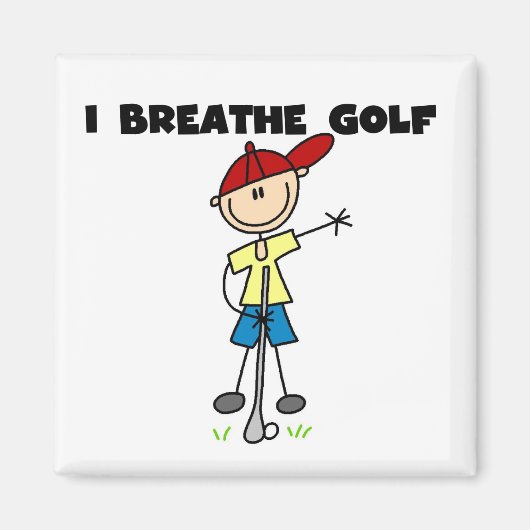 Ik Adem Golf Magneet (Voorkant)