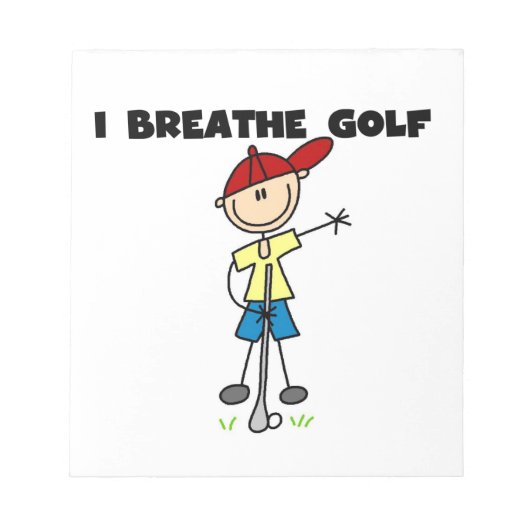 Ik Adem Golf Notitieblok (Voorkant)