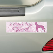 Ik Adore my Tosa Bumpersticker (Op auto)