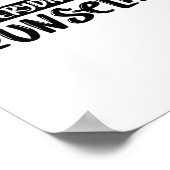 Ik adviseer Mental Health Counselor Waardering Poster (Hoek)