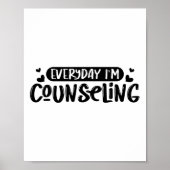 Ik adviseer Mental Health Counselor Waardering Poster (Voorkant)