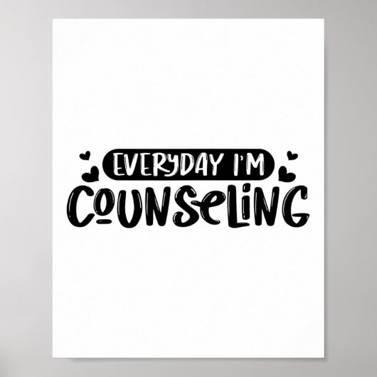 Ik adviseer Mental Health Counselor Waardering Poster (Voorkant)