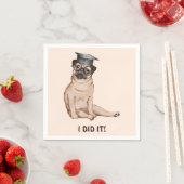 Ik Afstuderen Cute Dog Illustratie Servet (Insitu)