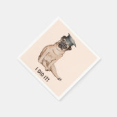 Ik Afstuderen Cute Dog Illustratie Servet (Hoek)