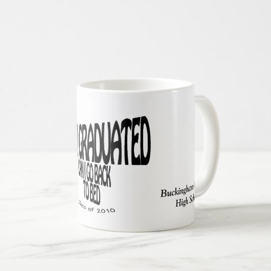 Ik afstuderen mok... koffiemok (Voorkant rechts)