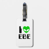 Ik Alien Hart EBE Bagagelabel (Achterkant verticaal)