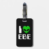 Ik Alien Hart EBE Bagagelabel (Achterkant verticaal)