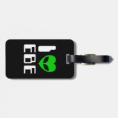 Ik Alien Hart EBE Bagagelabel (Achterkant horizontaal)