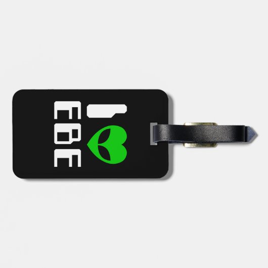 Ik Alien Hart EBE Bagagelabel (Achterkant horizontaal)