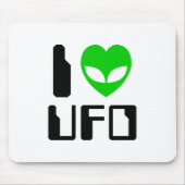 Ik Alien Hart UFO Muismat (Voorkant)