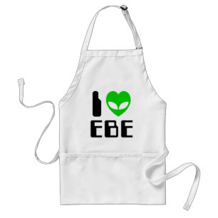 Ik Alien Heart EBE Standaard Schort