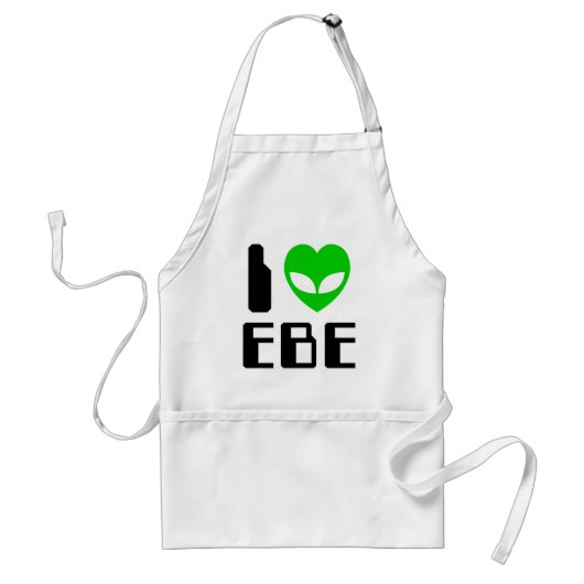 Ik Alien Heart EBE Standaard Schort (Voorkant)
