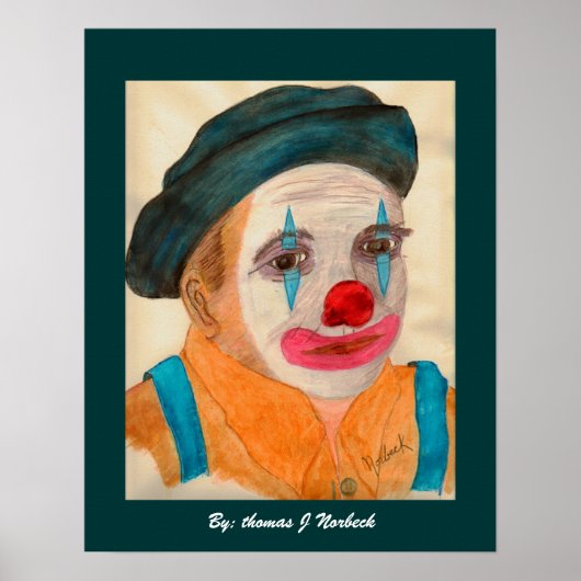 Ik als clown, door: thomas J Norbeck Poster (Voorkant)