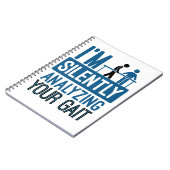 Ik analyseer stilletjes je fysieke behandeling. notitieboek (Linkerzijde)