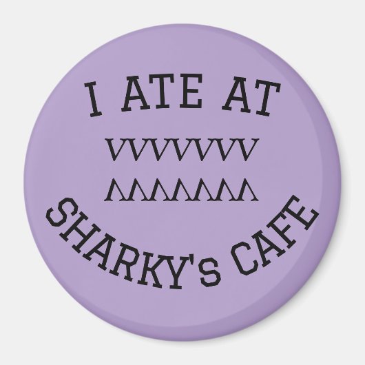Ik at bij de cafémagneet van SHARKY Magneet (Voorkant)