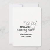 Ik at de Aankondiging van de Zwangerschap van de (Achterkant)