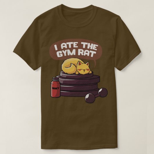 Ik at de gym rat van Tobe Fonseca T-shirt (Design voorkant)