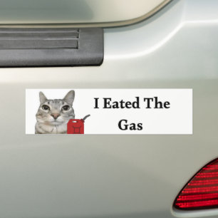 Ik at het gas   Funny Cat Meme Sticker