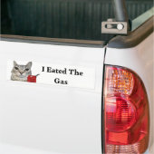Ik at het gas | Funny Cat Meme Sticker (Op Truck)