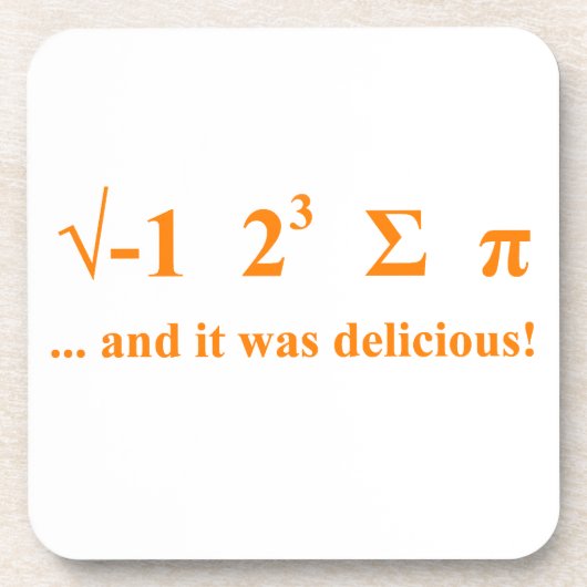 Ik at pi drankjes onderzetter (Voorkant)