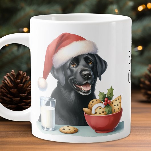 Ik at Santa's Cookies Labrador Retriever Puppy Dog Grote Koffiekop