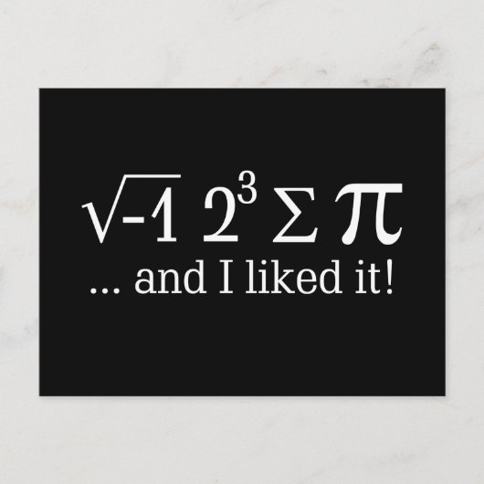 Ik at wat taart en ik vond het goed Decor Briefkaart (Voorkant)