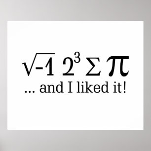 Ik at wat taart en ik vond het leuk Typografie Poster