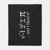 Ik at wat taart en vond het leuk op Black Fleece Deken (Voorkant)