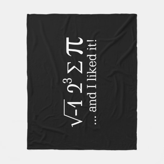 Ik at wat taart en vond het leuk op Black Fleece Deken (Voorkant)