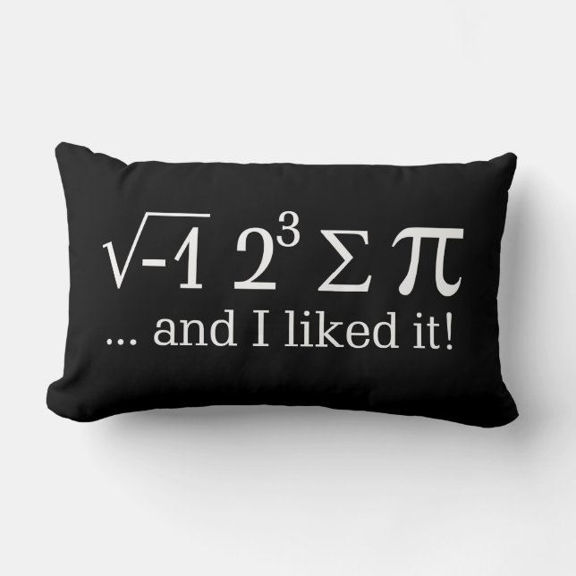 Ik at wat taart en vond het leuk op Black Kussen (Voorkant)