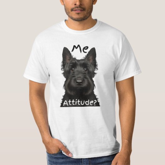 Ik Attitude? Scottish Terrier T-Shirt (Voorkant)