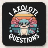 Ik Axolotl Vragen Bier Onderzetter (Voorkant)