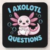 ik axolotl vragen bier onderzetter (Voorkant)