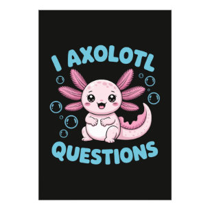 Ik Axolotl Vragen Foto Afdruk