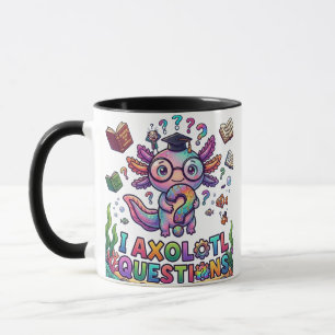 Ik Axolotl Vragen Grad cadeau - Grappig Existentië Mok