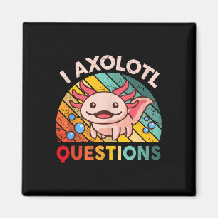 Ik Axolotl Vragen Meisjes Jongens Schattige Kawaii Magneet