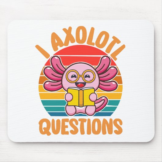 Ik Axolotl Vragen Muismat (Voorkant)