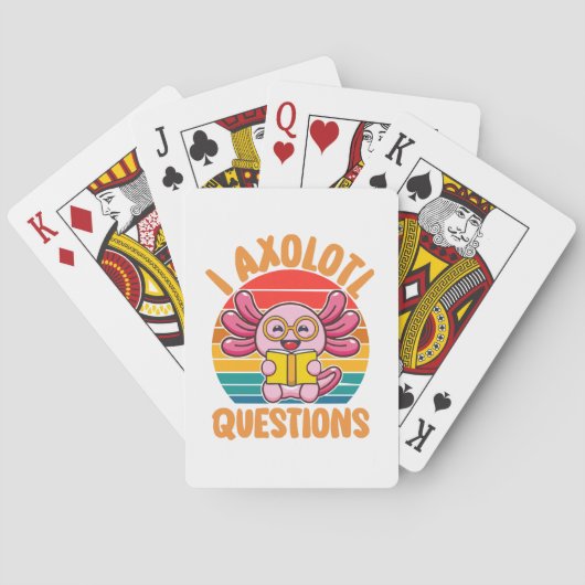 Ik Axolotl Vragen Pokerkaarten (Achterkant)