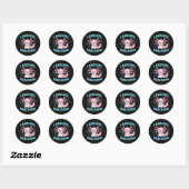 Ik Axolotl Vragen Ronde Sticker (Vel)