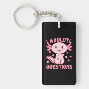 Ik Axolotl Vragen Salamander Plush Axolotl Sleutelhanger