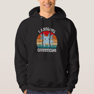 Ik Axolotl Vragen Schattig Retro Grappig Axolotl Hoodie