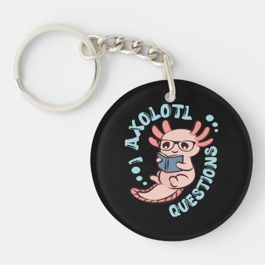 Ik Axolotl Vragen Sleutelhanger (Voorkant)