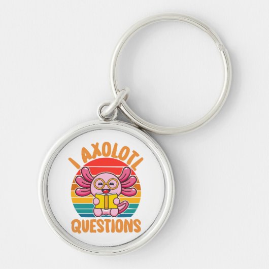 Ik Axolotl Vragen Sleutelhanger (Voorkant)