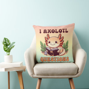 Ik Axolotl Vragen Volwassenen Kinder Jongens Meisj Kussen