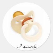 Ik baal ronde sticker (Voorkant)