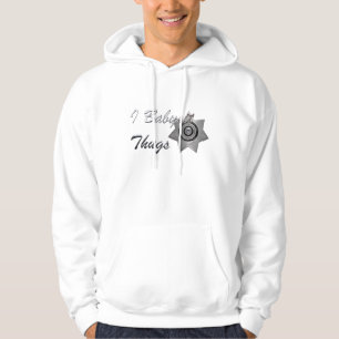 Ik Babysit Thugs-Officer Sweatshirt-Silver Badge Hoodie