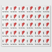 Ik (Bahreinse Hart Vlag) Persoonlijk Cadeaupapier (Vlak)